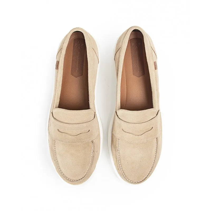 Mocasín Logan Serraje Beige