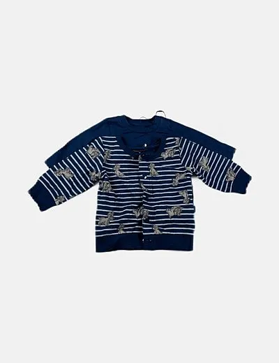 Name it Pack azul marino sudadera estampada