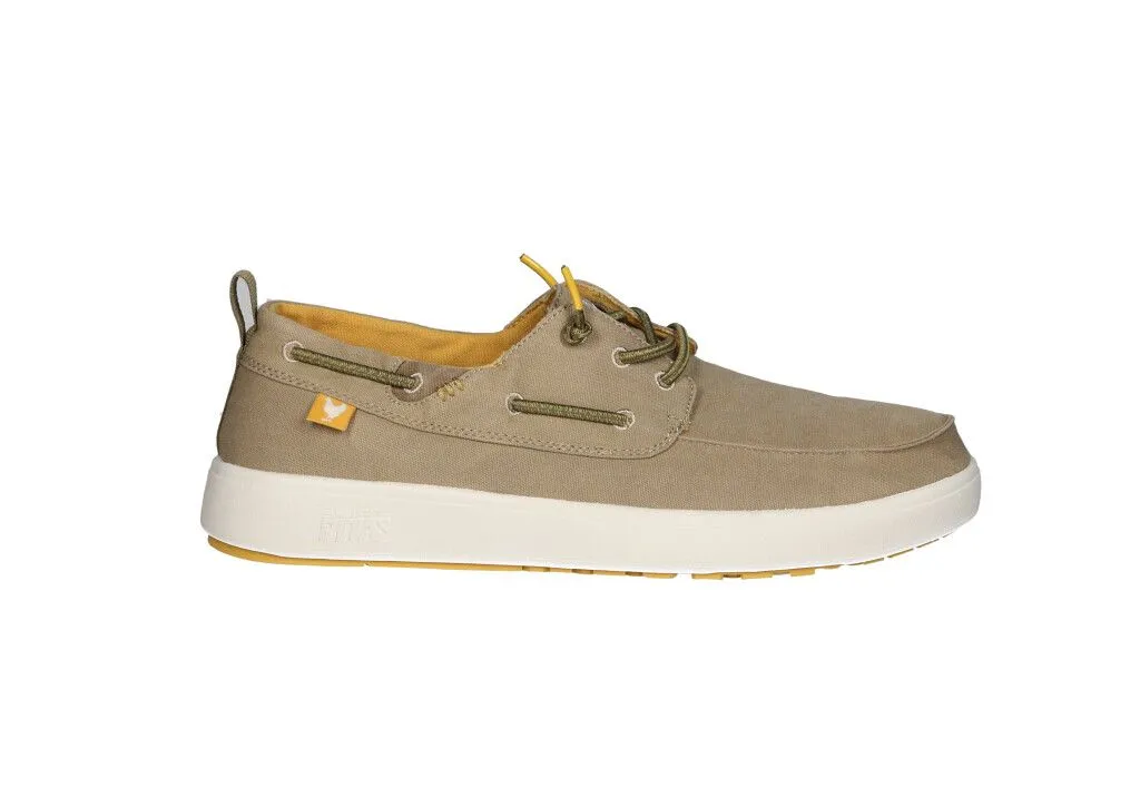 Nautico Lona Taupe Cordon Pasado Kaki Piso Blanco