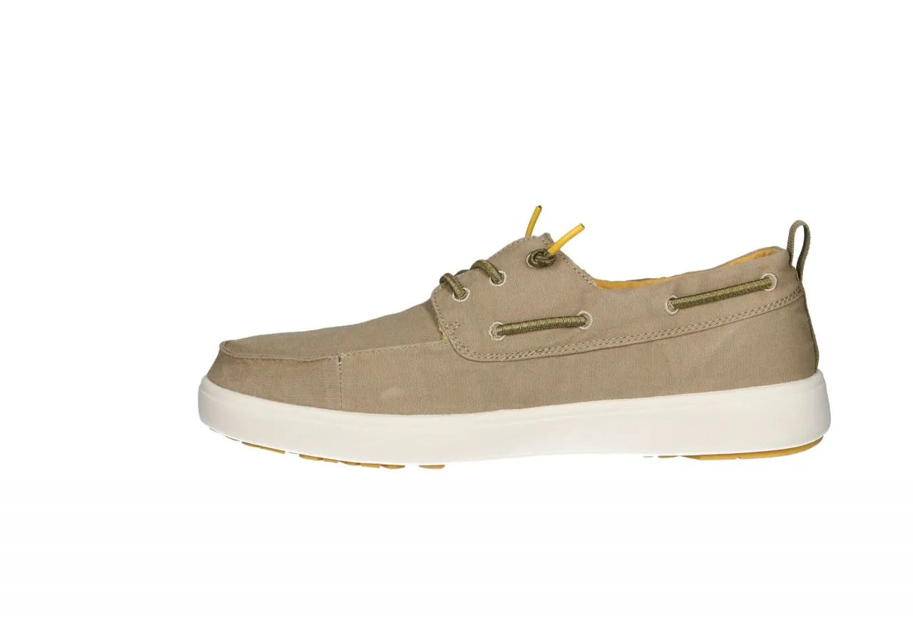 Nautico Lona Taupe Cordon Pasado Kaki Piso Blanco