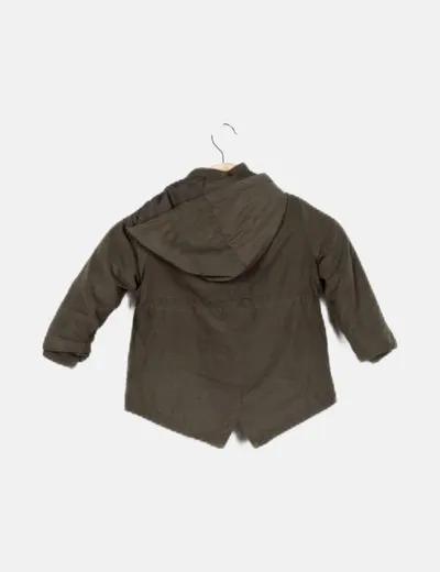 NoName Parka verde forro pelo