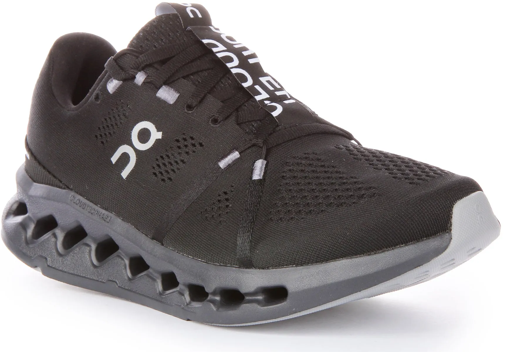 On Running Cloudsurfer Zapatillas con cordones de malla CloudTec Phase para hombre en blanco