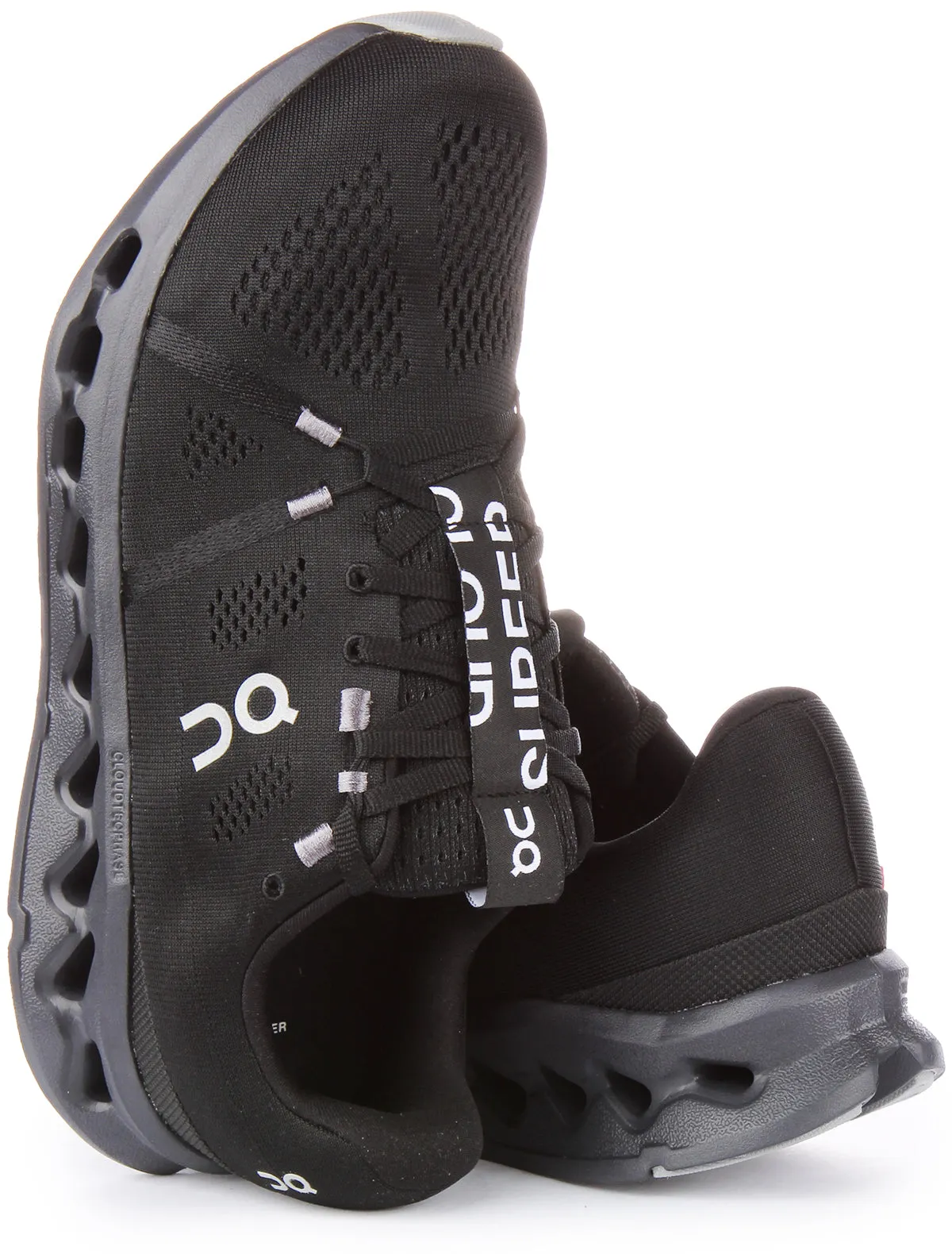 On Running Cloudsurfer Zapatillas con cordones de malla CloudTec Phase para hombre en blanco