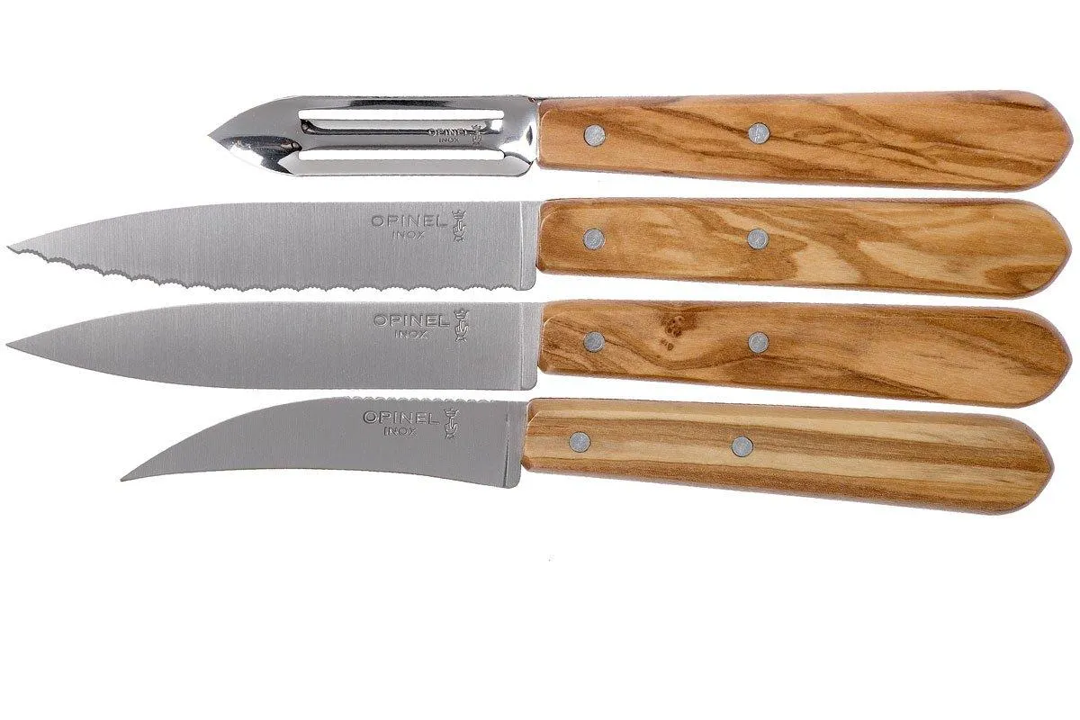 Opinel 002163 Les Essentiels Cuchillo multiusos Madera de olivo