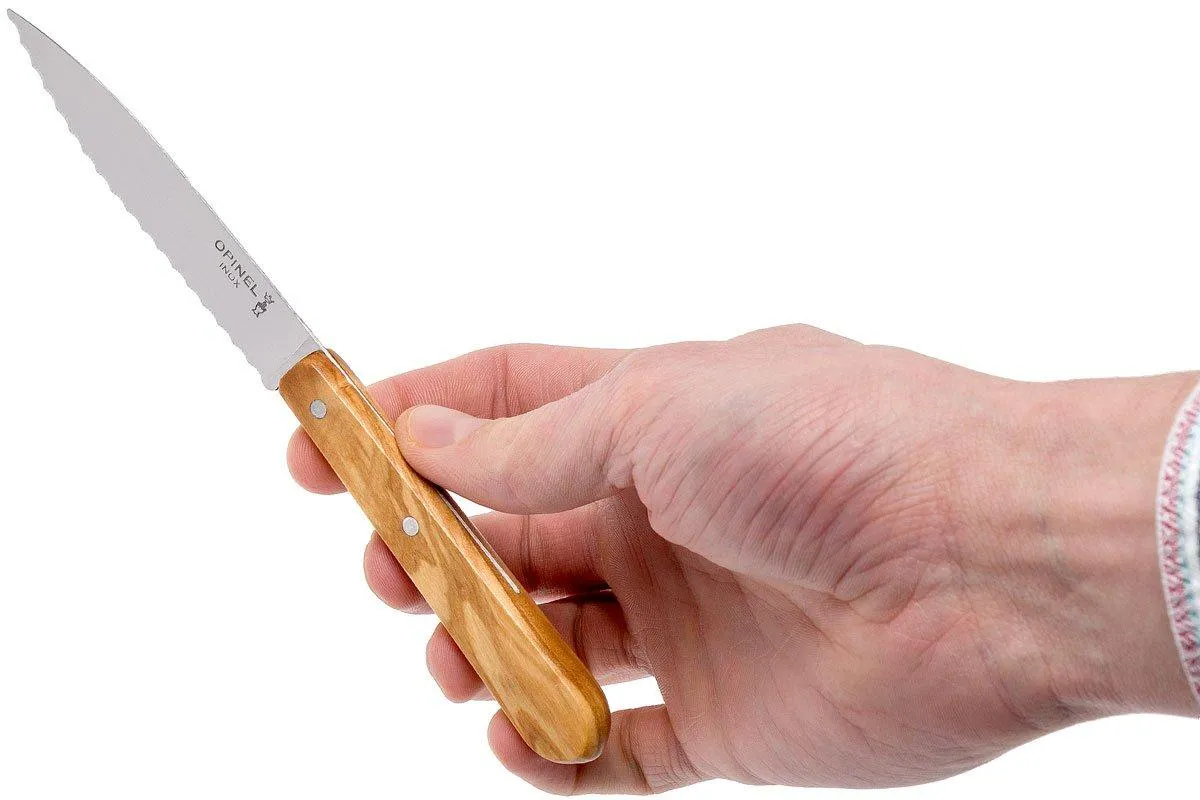Opinel 002163 Les Essentiels Cuchillo multiusos Madera de olivo