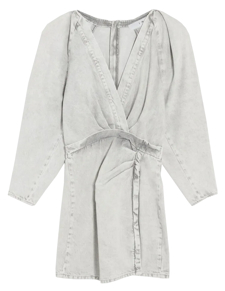 PALOA  VESTIDO VAQUERO CORTO EN GRIS