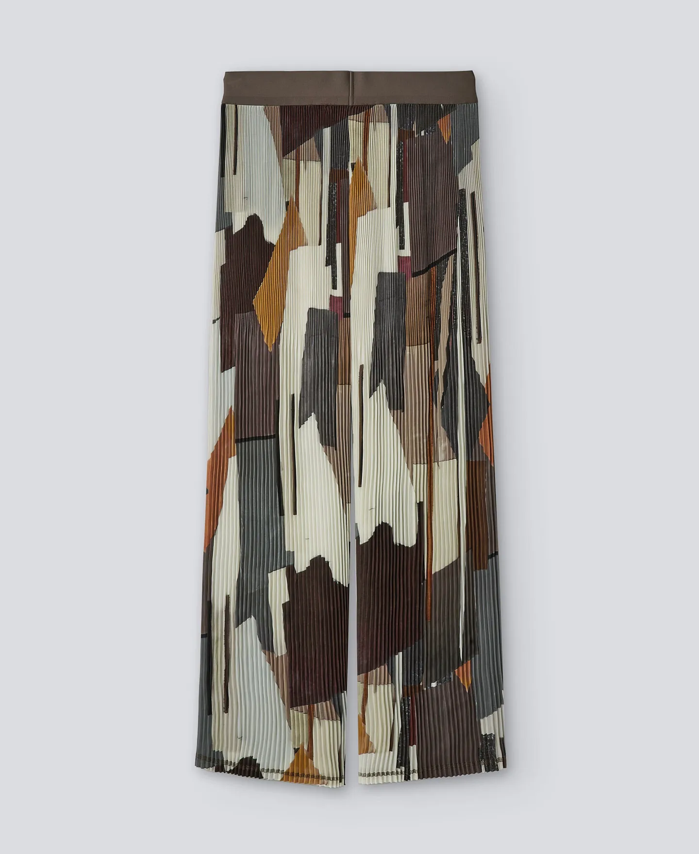 Pantalón tobillero en crinkle mujer