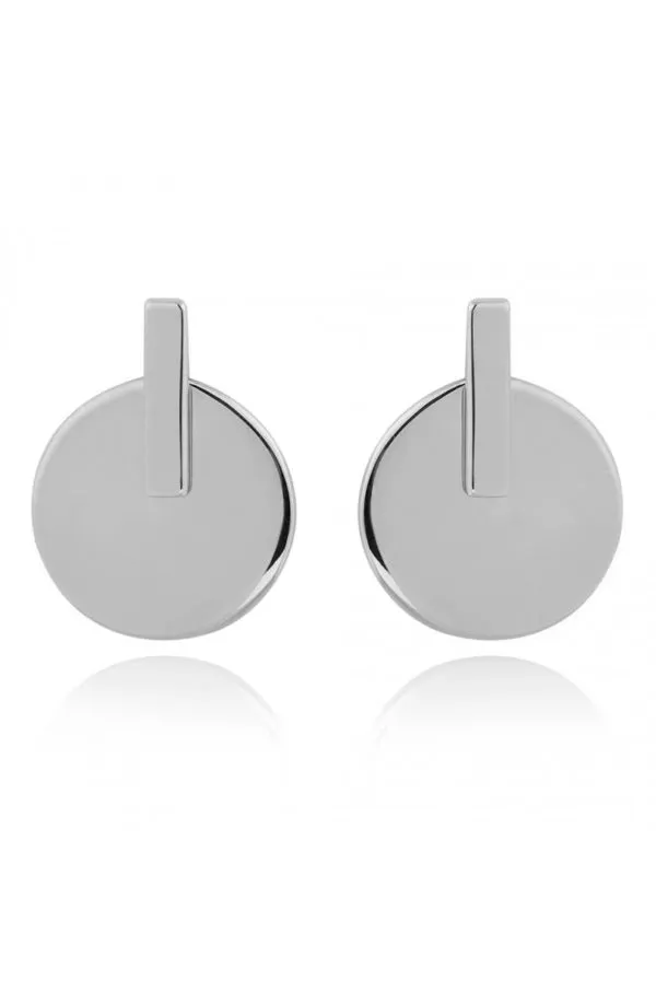Pendientes en plata de ley chapa y palo