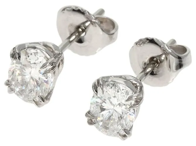 Pendientes ovalados de diamante Harry Winston 