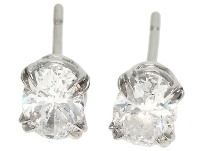 Pendientes ovalados de diamante Harry Winston 