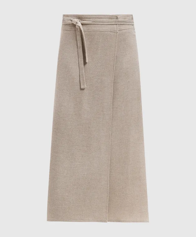 Peserico Beige skirt with wool on the smell