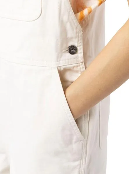 Peto Dickies Duck Canvas Blanco Para Mujer