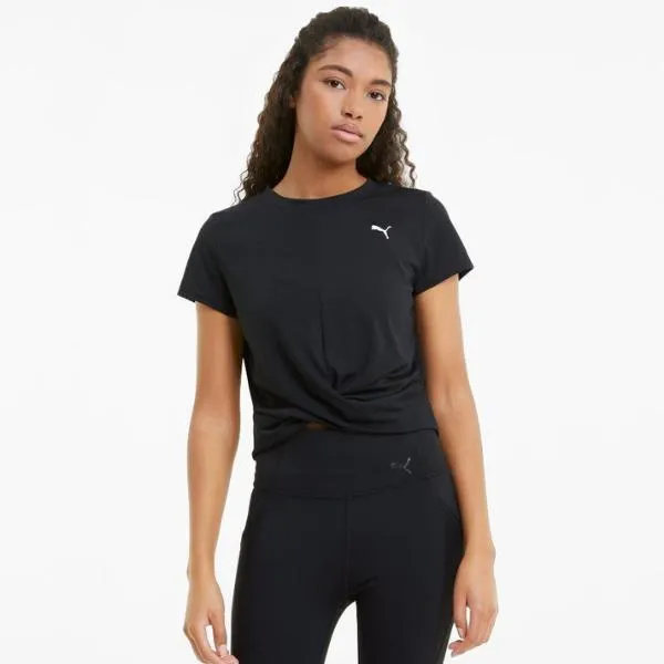 PUMA TRAIN Twisted Tee. Black. 520283 01.