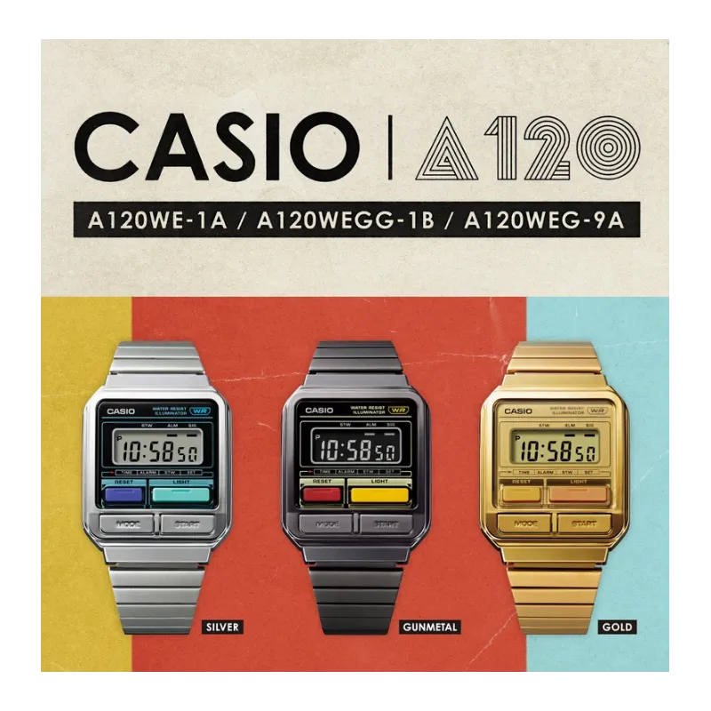 RELOJ CASIO VINTAGE A120WEGG1BEF