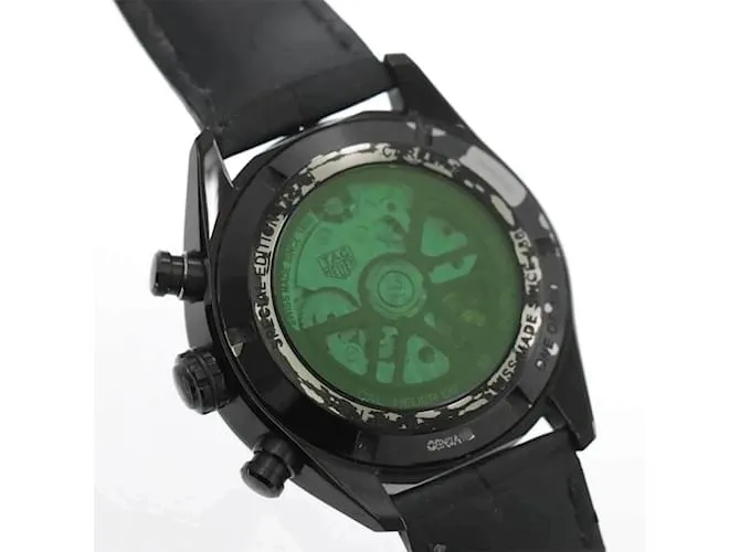 Reloj para Hombre TAG Heuer Carrera Calibre 02 Edición Negra Japón Negro Verde 