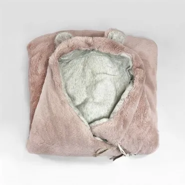Saco Teddy Nude Pink. Babyshower.