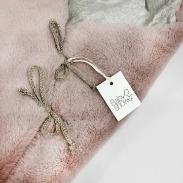 Saco Teddy Nude Pink. Babyshower.