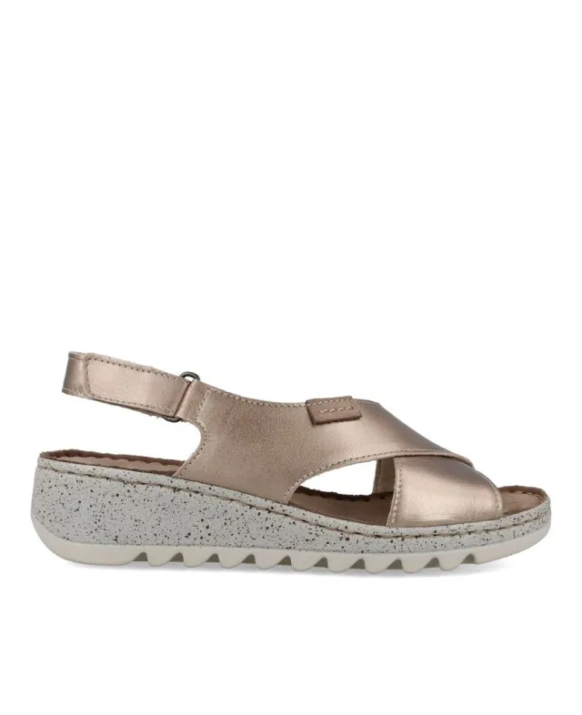 Sandalias metalizadas Walk and Fly 9371 41651