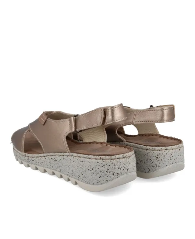 Sandalias metalizadas Walk and Fly 9371 41651