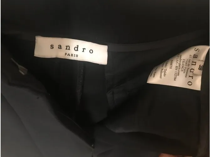 Sandro Pantalones Negro 