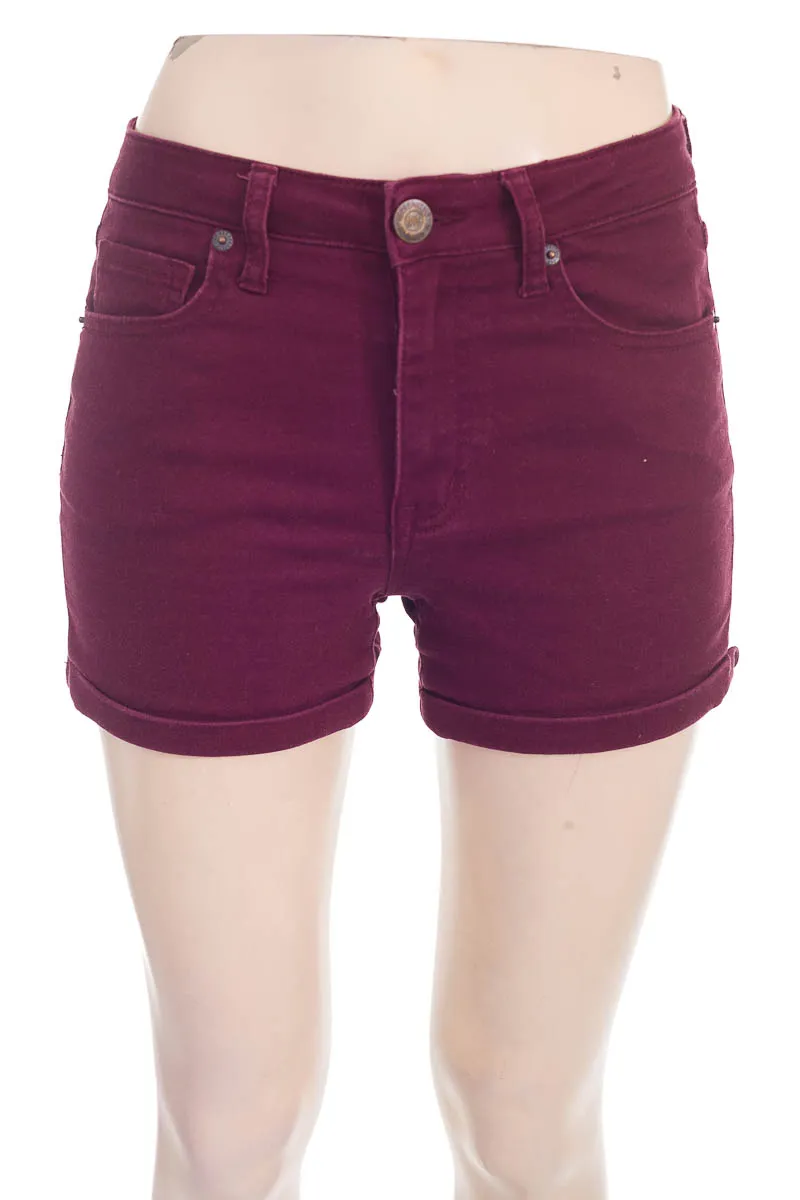 SHORT COLOR VINOTINTO  AEROPOSTALE