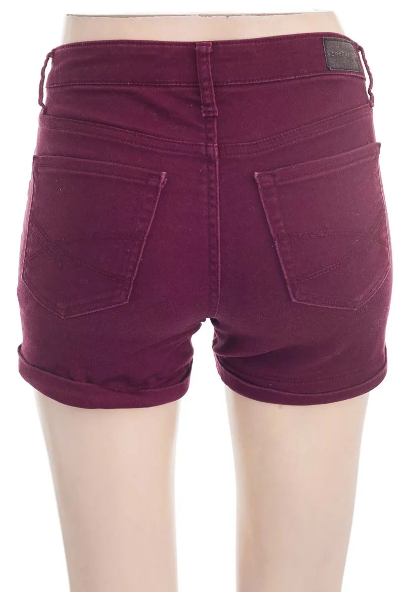SHORT COLOR VINOTINTO  AEROPOSTALE
