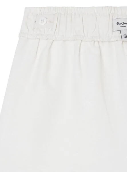 Short Pepe Jeans Nerissa Blanco Para Niña