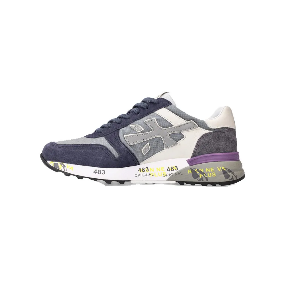 Sneakers Premiata Mick 6169 Color Marino y Gris