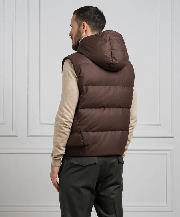 Stefano Ricci Brown down vest