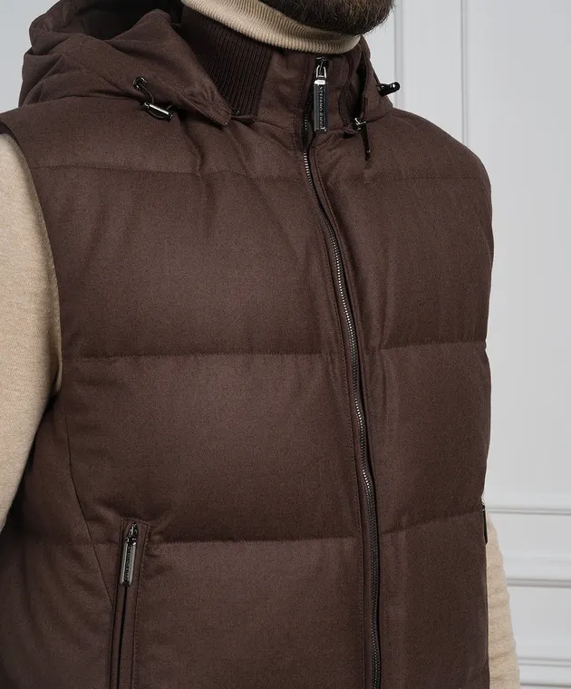 Stefano Ricci Brown down vest