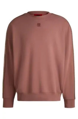 Sudadera HUGO x RB en felpa de algodón con detalle de la marca