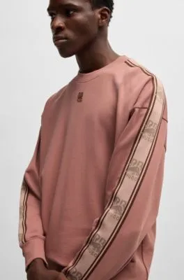 Sudadera HUGO x RB en felpa de algodón con detalle de la marca