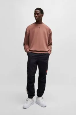 Sudadera HUGO x RB en felpa de algodón con detalle de la marca