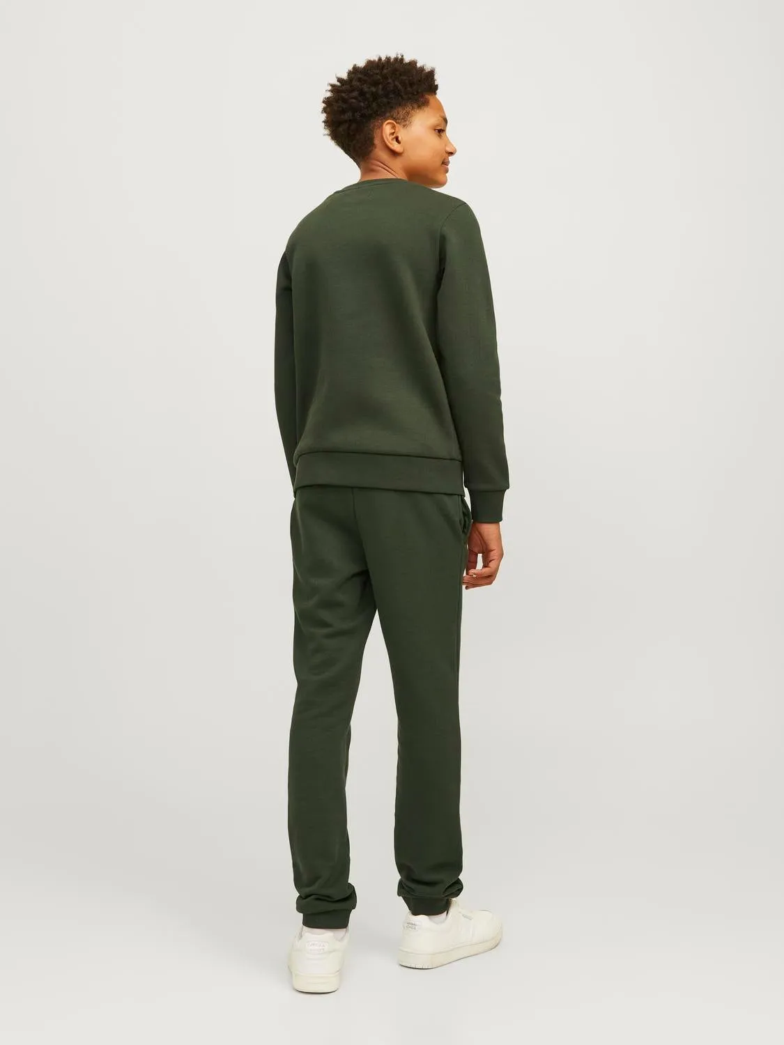 Sudadera Logotipo Junior | Verde oscuro | Jack & Jones®