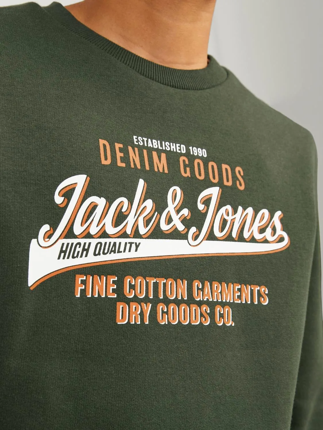 Sudadera Logotipo Junior | Verde oscuro | Jack & Jones®