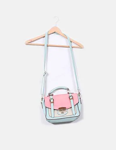 SUITEBLANCO  BLANCO BOLSO CARTERA TONOS CORAL Y NUDE