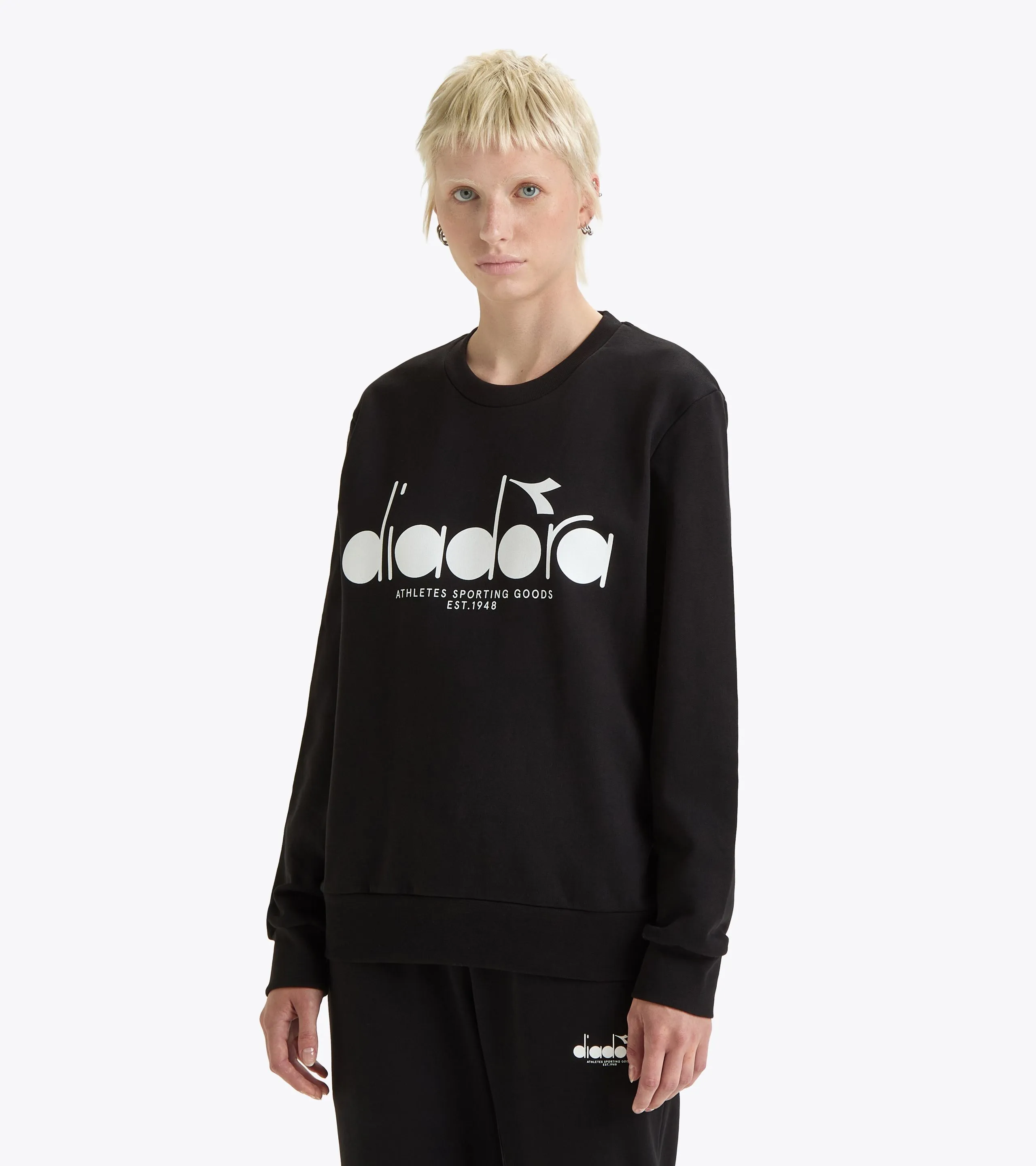 SWEATSHIRT CREW LOGO SUDADERA DE ALGOD&OACUTE;N CON CUELLO REDONDO  GENDER NEUTRAL