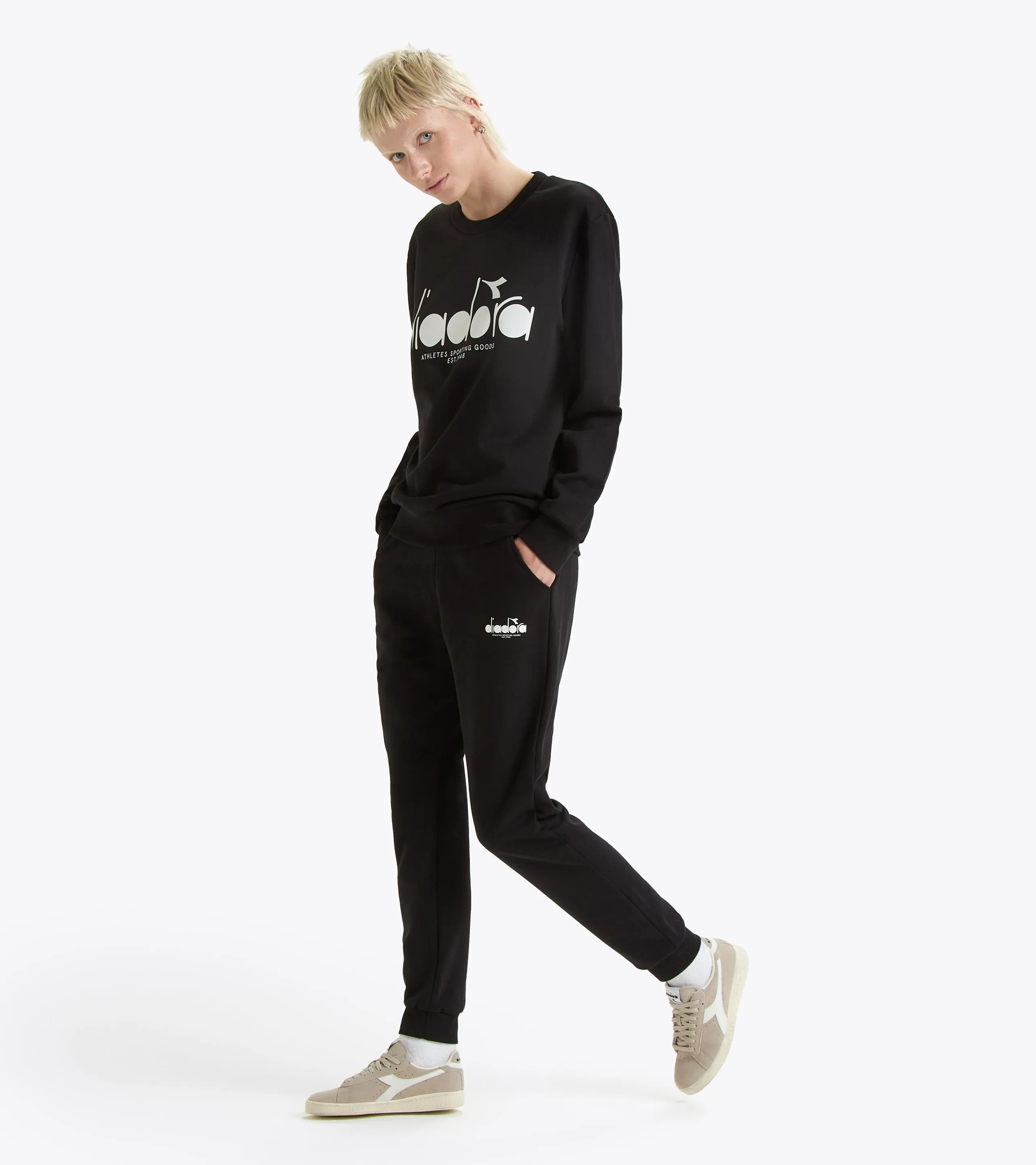 SWEATSHIRT CREW LOGO SUDADERA DE ALGOD&OACUTE;N CON CUELLO REDONDO  GENDER NEUTRAL
