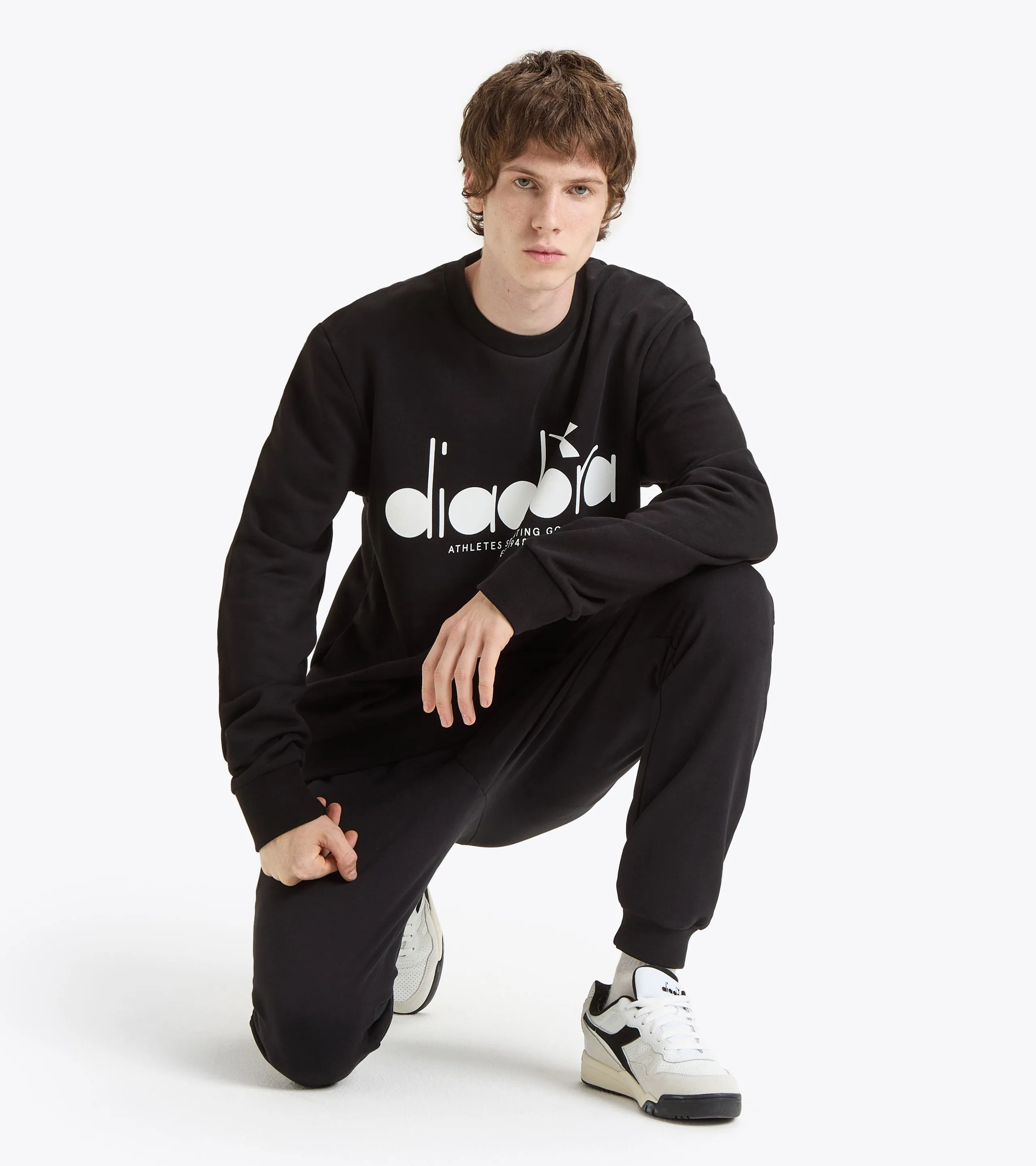 SWEATSHIRT CREW LOGO SUDADERA DE ALGOD&OACUTE;N CON CUELLO REDONDO  GENDER NEUTRAL