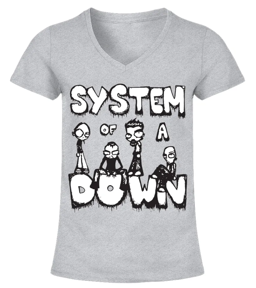 System of a Down 27 GR Camiseta cuello pico Mujer