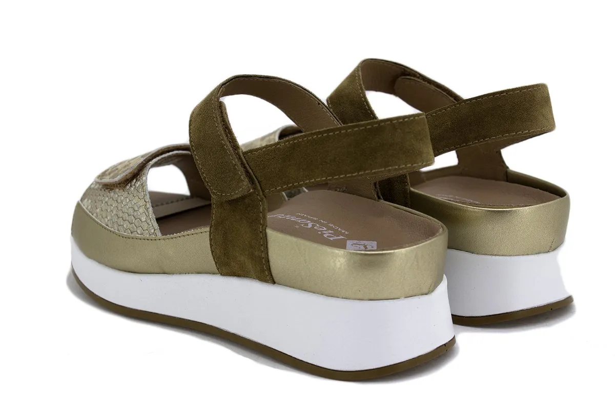 Tan Snake Removable Insole Sandal