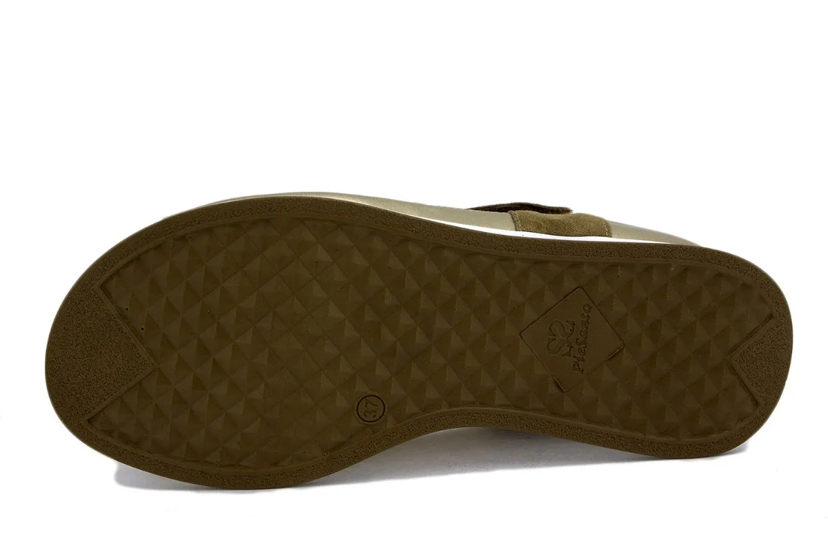 Tan Snake Removable Insole Sandal