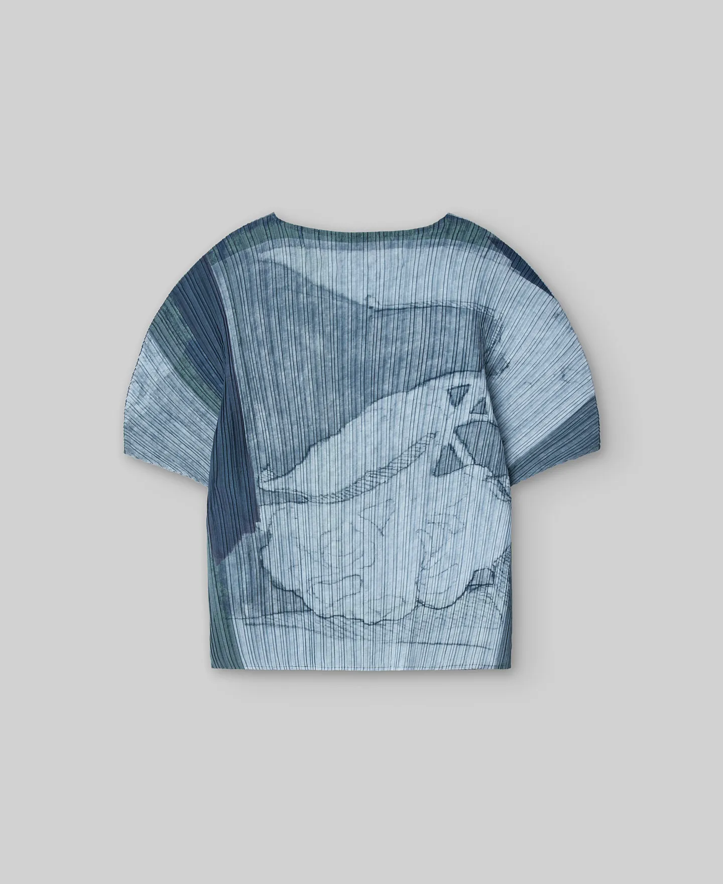 Top crinkle estampado mujer