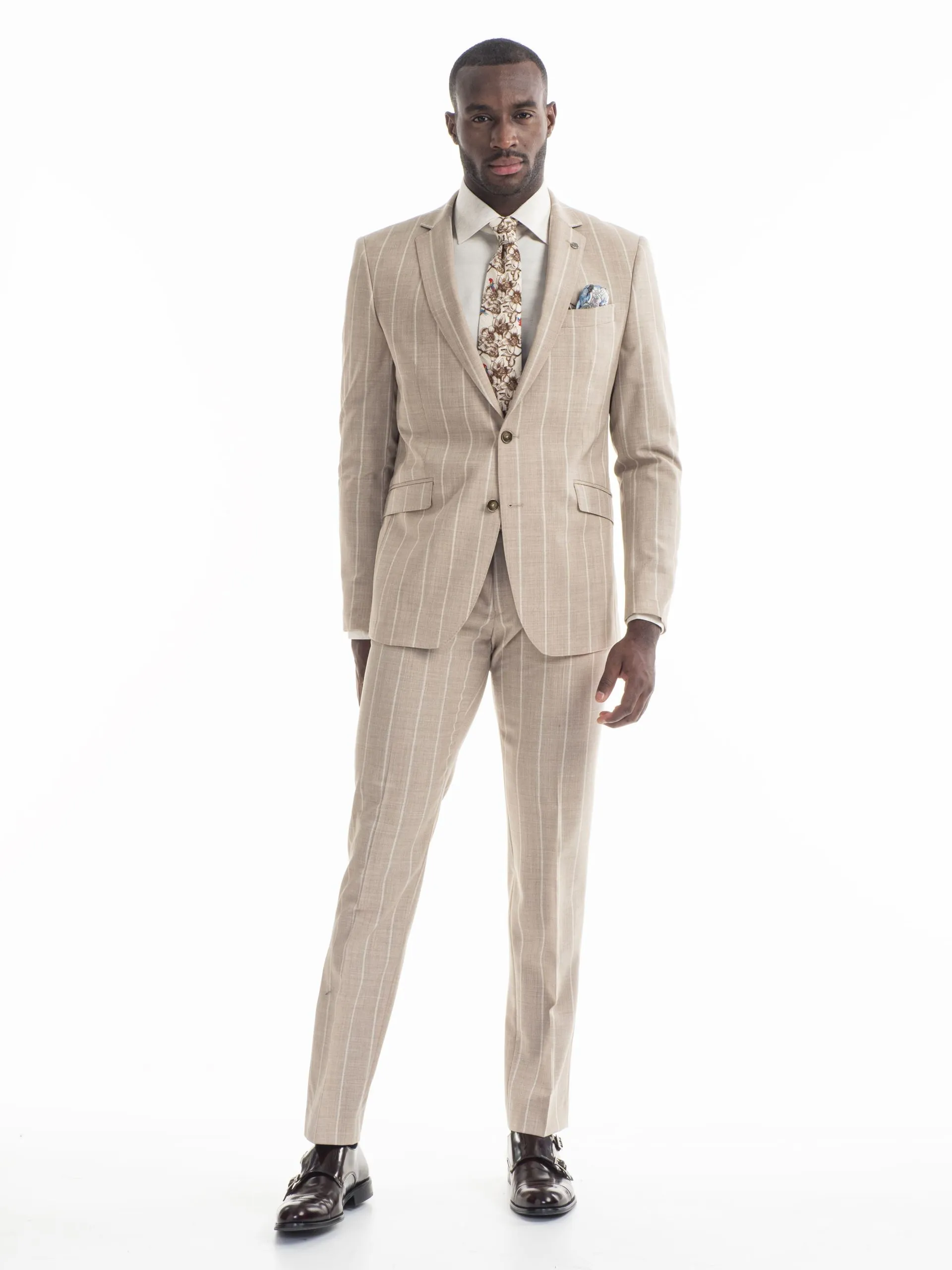 TRAJE BEIGE RAYA