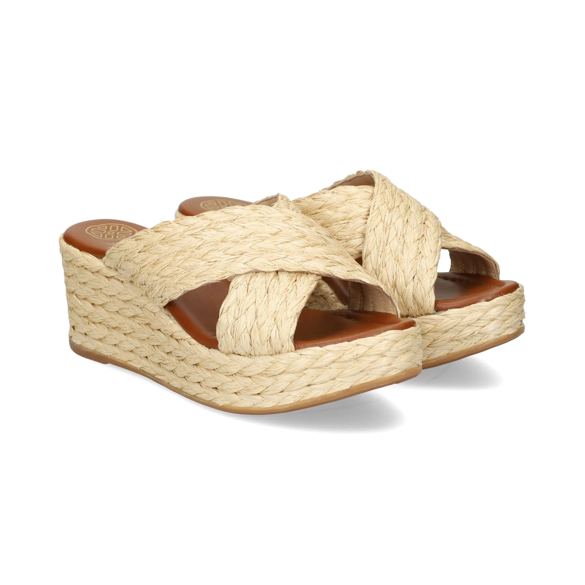 UNISA Sandalias cuña de Mujer NATURAL