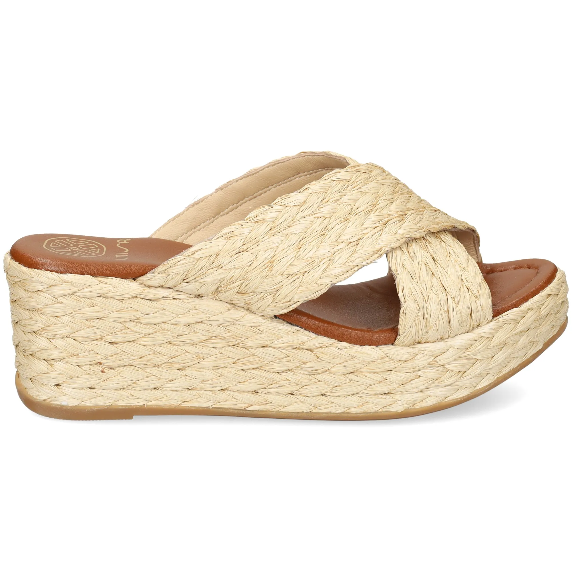 UNISA Sandalias cuña de Mujer NATURAL