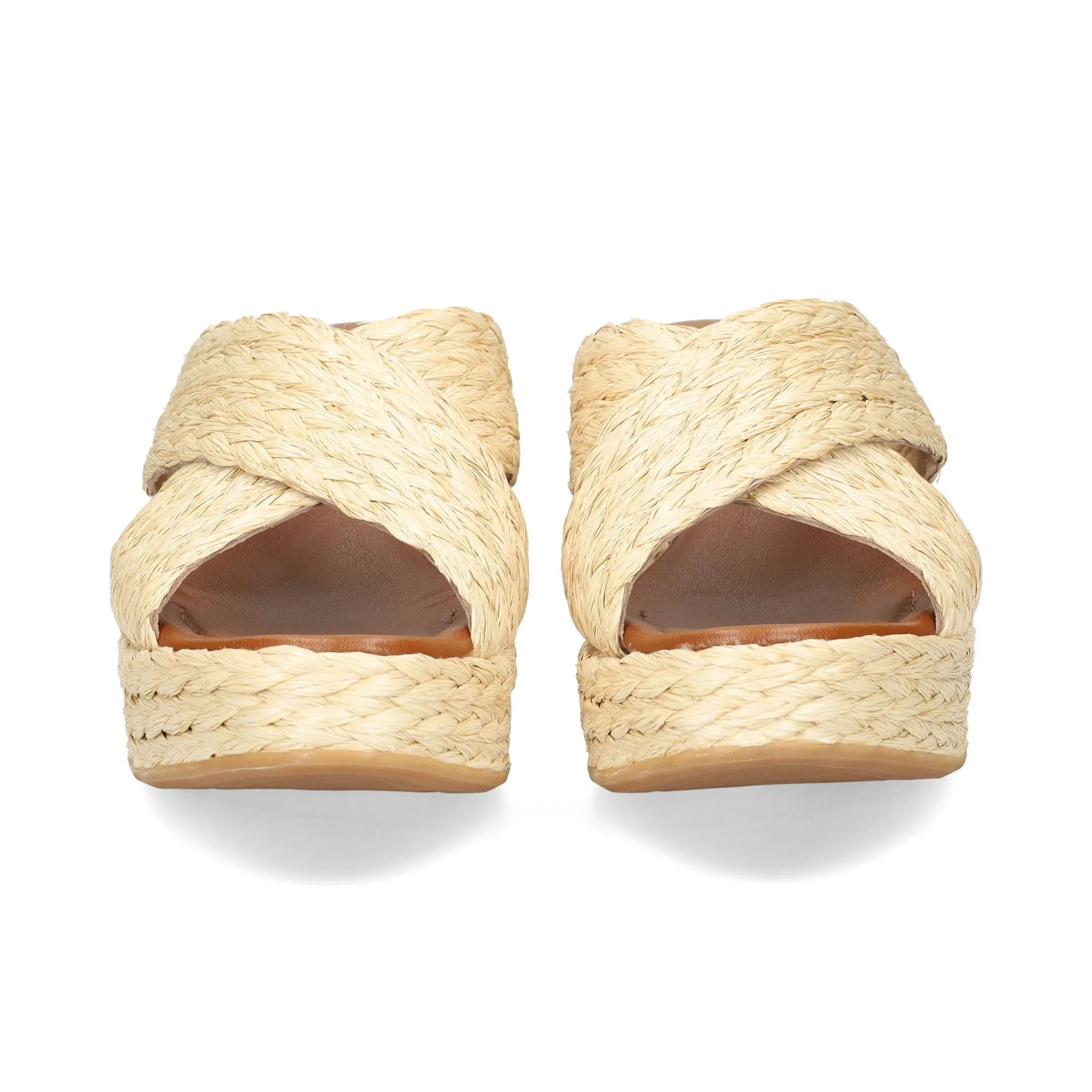 UNISA Sandalias cuña de Mujer NATURAL
