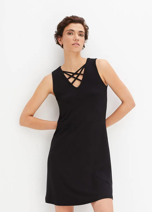 Vestido de punto Negro