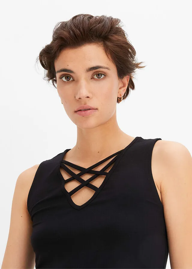 Vestido de punto Negro