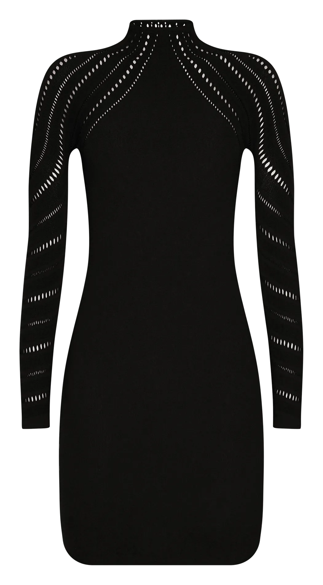WOLFORD Vestido corto de mezcla de lana en negro